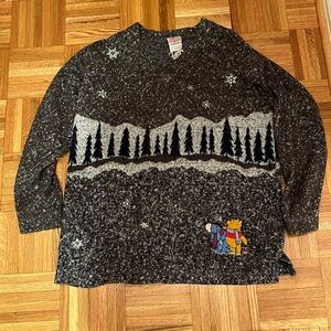 Disney store Pooh vintage winter sweater